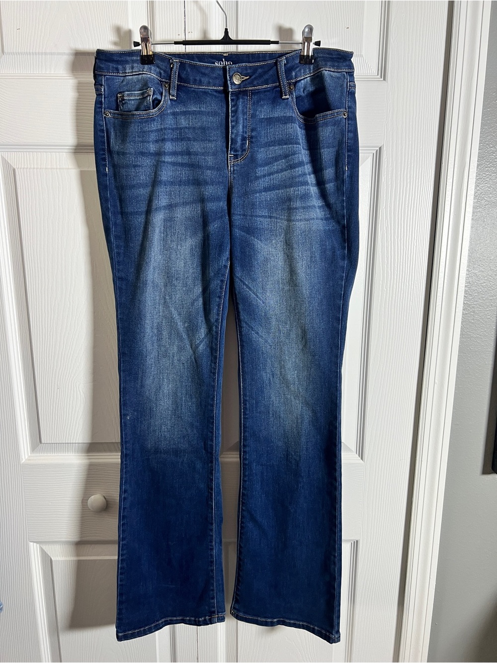 New York & Company SoHo Dark Blue Boot Cut Jeans